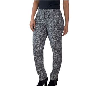 Katherine Barclay Black and White Printed Pants Size L